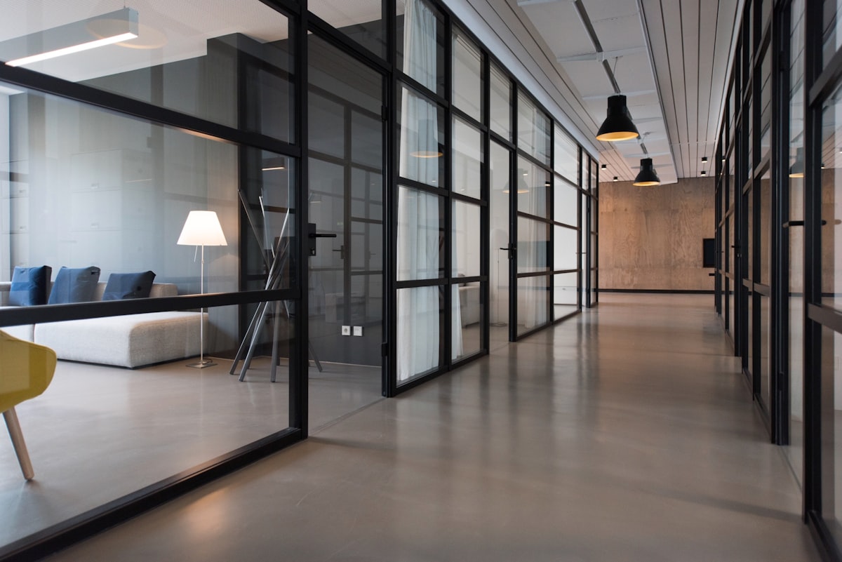 Co-working space hub with shared parking and valet operations